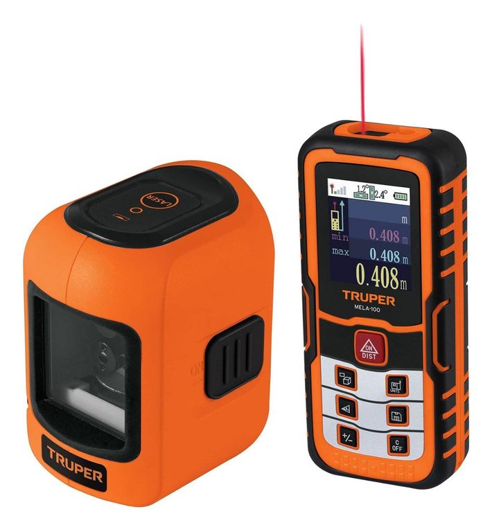 Kit Medidor de distancia laser 100m + nivel laser