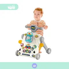 GENERICO - Caminador didáctico multiusos para bebe 5 en 1 plomo