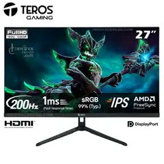 TEROS GAMING - Monitor Gaming Teros TE-2786G 27 FHD IPS 200Hz HDMI DP FreeSync
