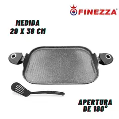 FINEZZA - Plancha Parrillera FZ-P386TM medidas 29X38 cm + Espatula
