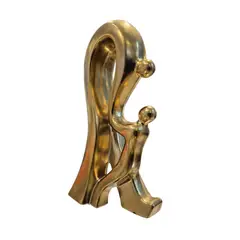 GENERICO - Adorno Padre e Hijo en Cerámica Dorada Vínculo Eterno