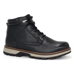 KAIDA - Botines de cuero para Hombre CLQ3-BX-21 Negro