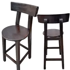 START FG - Banco alto de madera silla alta Restaurante en Marron