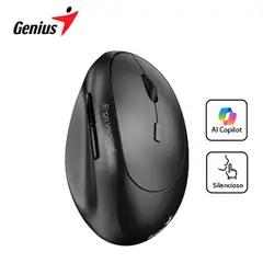 GENIUS - Mouse Ergo 8350s Ai Copilot Dual Vertical-Negro