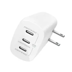 BELKIN - Cargador de pared trible de 67 W COLOR BLANCO