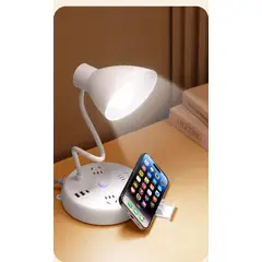 GENERICO - Lampara bombilla con tomacorrrientes y puertos