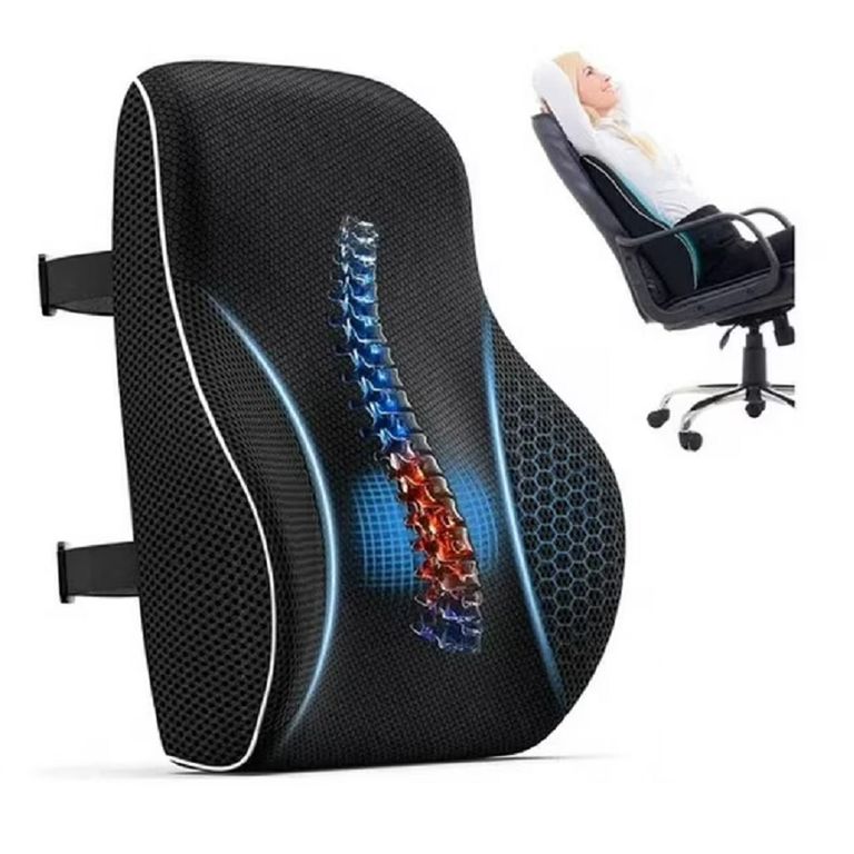 Cojin Soporte Espalda Corrector Lumbar Para Silla Oficina