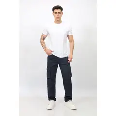 QH - Pantalón Cargo Hombre Tela Paper Touch