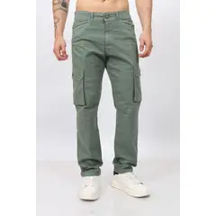 QH - Pantalón Cargo Hombre Tela Paper Touch