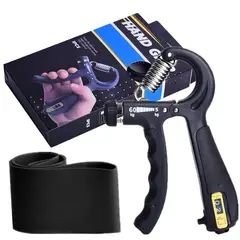 ZIMRAHYG - Hand Grip Ejercitador De Manos Ajustable 5 - 60 Kg Negro