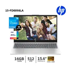 HP - Laptop 15-fd0098la Core i5-1334U 16Gb Ram 512Gb SSD 156 FHD-B86HJLA