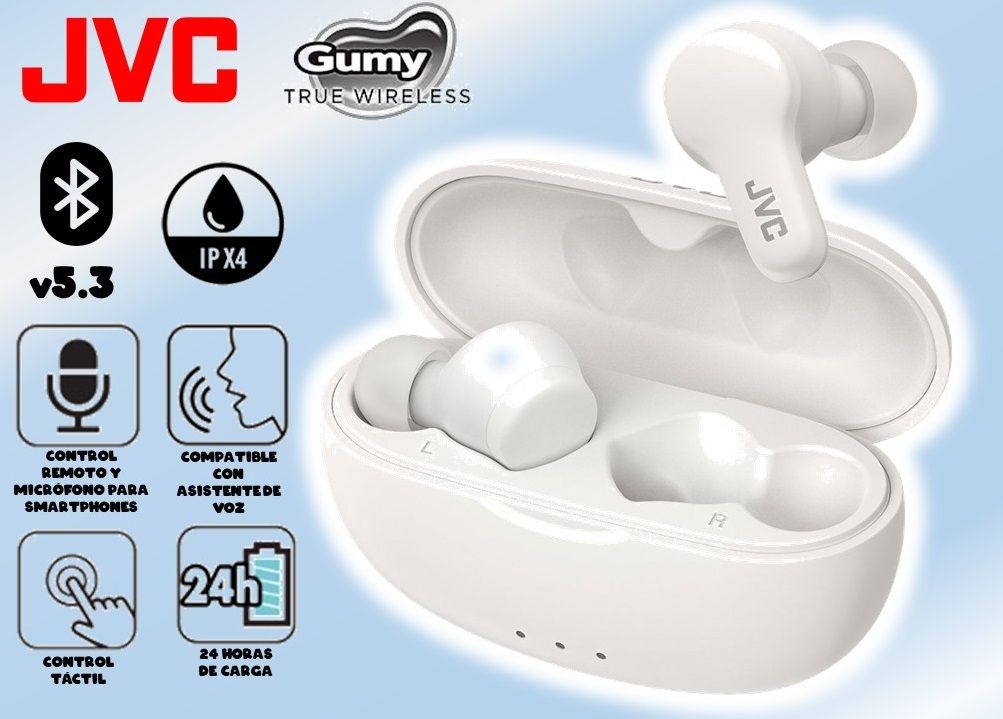 Audifonos Bluetooth JVC Gumy True Wireless HA-A7T2 - No Smokin Buds