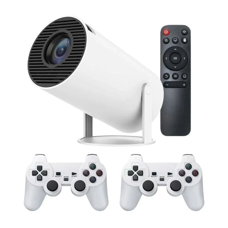 Proyector Gamer 2.4 Wireless con 2 mandos