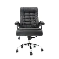 OFIDEAS - Silla Giratoria De Oficina Presidencial Shiny Xh Negro