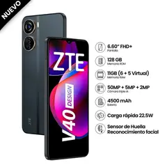 ZTE - Celular Blade V40 Design 66 6GB RAM 128GB Negro