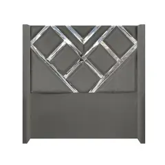 BARAKA HOME - Cabecera Emperatriz Heart 2 Plz - Gris Oscuro