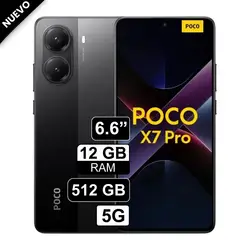 XIAOMI - Celular Poco X7 Pro Dual SIM 5G 512GB 12GB RAM 50mpx Negro