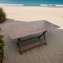 START FG - Alma Mesa plegable premier 1.60 mts x 80cm en marron rustico