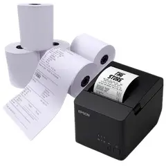 GENERICO - ROLLO DE PAPEL TERMICO 80X80MM 65GR -- CAJA 20 ROLLOS