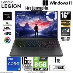 LENOVO - Laptop Legion Pro 5 Intel Core i9-14900HX 16GB RAM 1TB SSD RTX 4060-8GB 16" WQXGA 83DF00HQLM