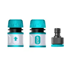 TOTAL TOOLS - Conectores rápido para hidrolavadora, manguera de riego conector click