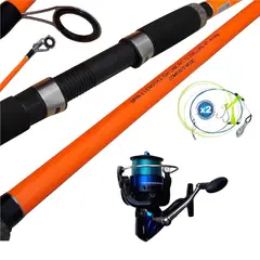 GENERICO - Combo De Pesca Caña 2.70 M. Y Carrete 6000 Pescar
