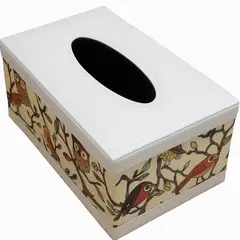 GENERICO - Servilletero Elegante Blanco Con Diseño