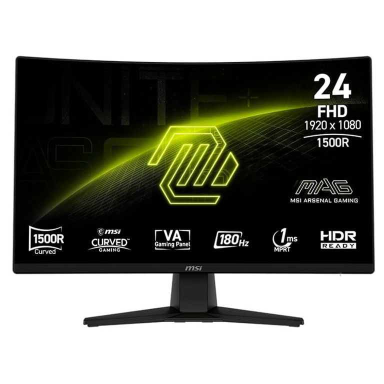 Monitor Gamer MAG 242C 236 Curvo FHD 180Hz 1ms FreeSync HDR RGB