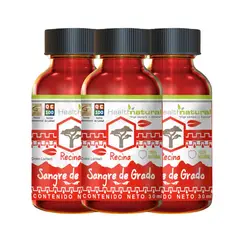 HEALTH NATURAL - PACK 3 RESINA DE SANGRE DE GRADO HEALTHNATURAL 90ML