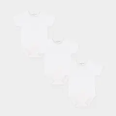 HORMIGUITA - BODY MANGA CORTA BEBE ALGODÓN SET X 3