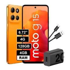 MOTOROLA - Celular Moto G15 4GB RAM - 128 Gb Color Naranja
