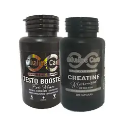 ALKALINE CARE - Creatina con Maca Negra 100 caps+ Testo Booster 100 caps