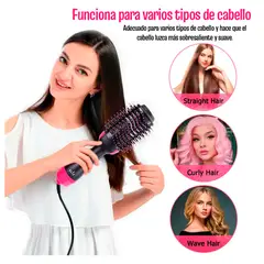 GENERICO - Cepillo Secador de cabello 3 en 1