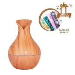 GENESIS - Pack5 Difusor Aromatico en Madera Claro Y+Papel de Regalo