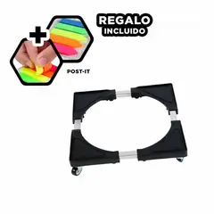 GENERICO - Plataforma Reforzable de Color Negro Y+Post-it Adhesivos