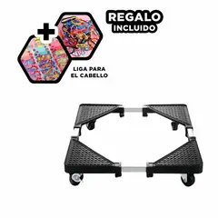 GENERICO - Plataforma Cocina Resistente en Negro Y+Ligas de Regalo