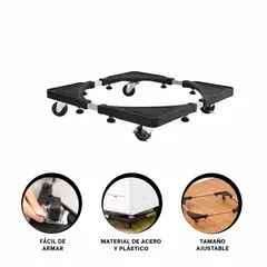 GENERICO - Pack5 Base de Acero para Elegantes Muebles para Cocina