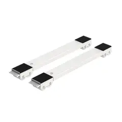 GENERICO - Base Extendible con Ruedas para Muebles de 2pzs en Plateado