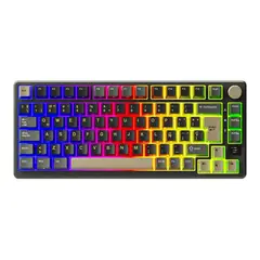 ROYAL KLUDGE - - Teclado M75 Wireless 75% Phantom Switch K Silver