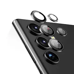 GENERICO - Protector de Cámara Metálico Para Samsug S25 Plus - Negro