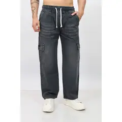 QH - Pantalón Cargo Clásico Hombre Denim