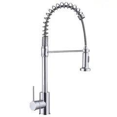 FRATELLI - MEZCLADORA MONOCOMANDO PARA COCINA EXTRAÍBLE CROMADO NAVARRA-1