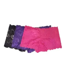 GENERICO - Trusas Cacheteros Encaje Estándar - 3 unidades