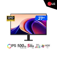 LG - MONITOR LED 27U631A-B 27″ IPS QHD 2560 x 1440 HDR10 100HZ 5ms HDMI USB-C