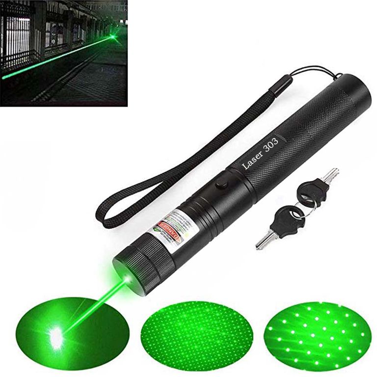 Láser Verde Modelo 303 de Alta Potencia con Batería Recargable