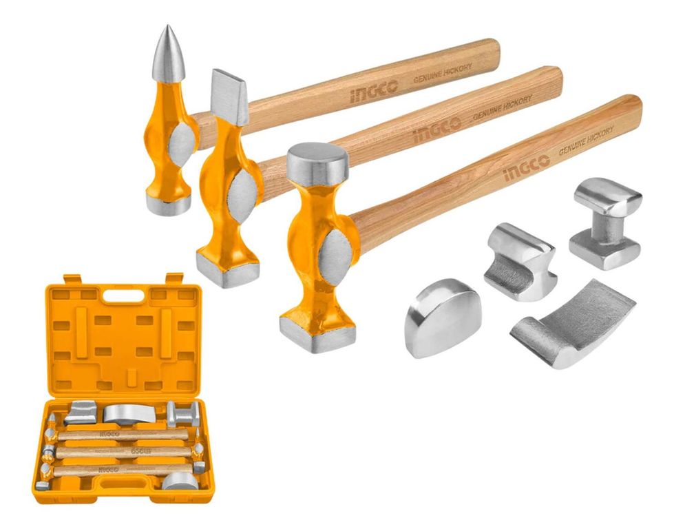 Juego de martillos para planchar 7 piezas