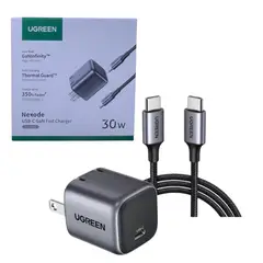 UGREEN - CARGADOR NEXODE TYPE C 30W - CD319 PRO CABLE