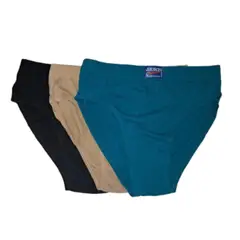 GENERICO - Calzoncillos Color Entero Algodon  - 3 unidades