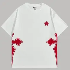 YANSUS - Polo Oversize Hombre Cruz