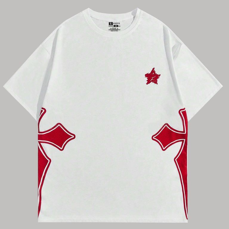 Polo Oversize Hombre Cruz